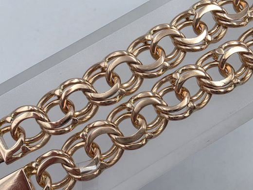 Золотой браслет, 27.2 г, разм. 24cm