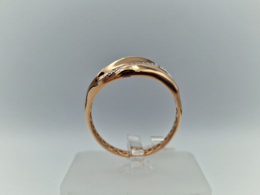 Zelta gredzens ar cirkoniju, 2.38 g, izm. 20.5