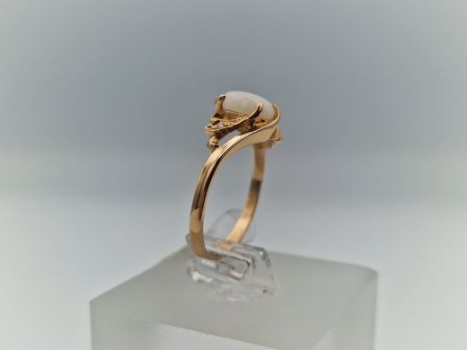 Zelta gredzens ar cirkoniju, 1.82 g, izm. 16.5