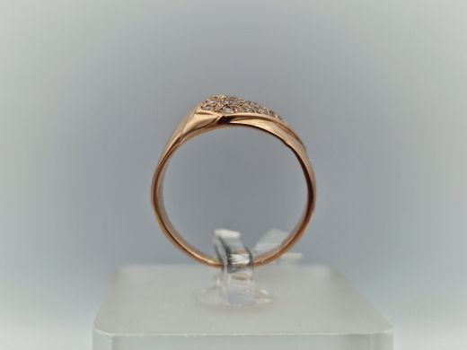 Zelta gredzens ar cirkoniju, 2.75 g, izm. 16.5