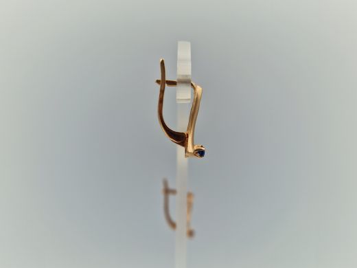 Zelta auskari ar cirkoniju, 2.34 g