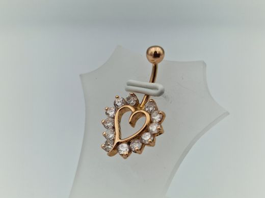 Золотой кулон с цирконом, 2.47 г