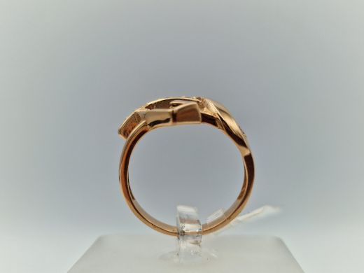 Золотое кольцо с цирконом, 4.5 г, разм. 17.2