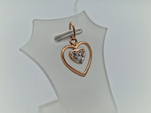 Золотой кулон с цирконом, 1.2 г