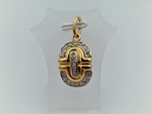 Золотой кулон с бриллиантом, 4.74 г