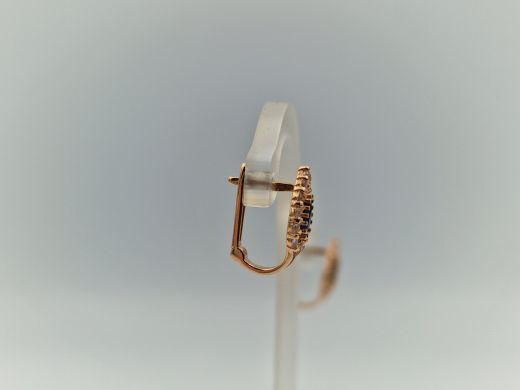 Zelta auskari ar cirkoniju, 1.63 g