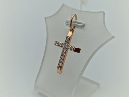 Золотой кулон с цирконом, 1.35 г