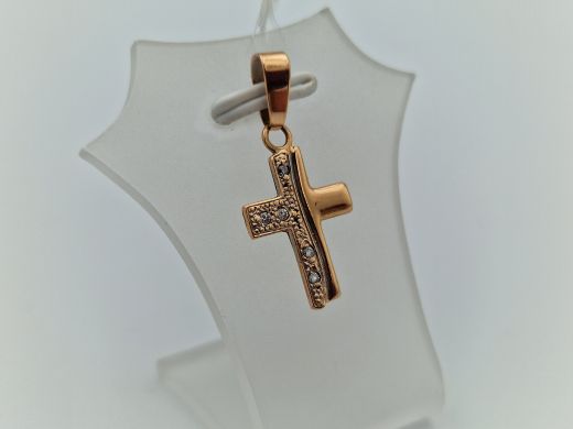 Золотой кулон с цирконом, 1.24 г