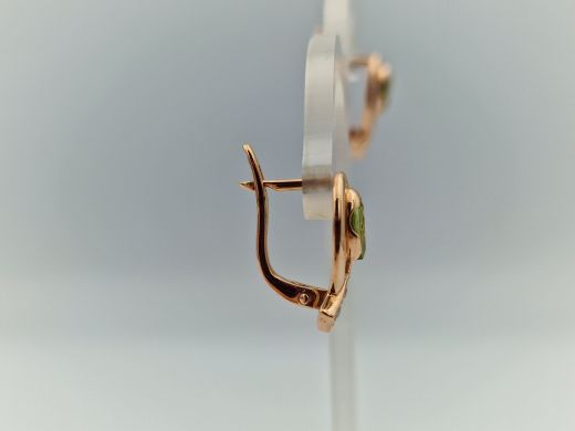 Zelta auskari ar cirkoniju, 3.59 g