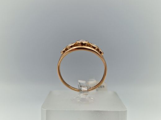 Zelta gredzens ar cirkoniju, 1.99 g, izm. 17.5