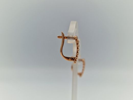 Zelta auskari ar cirkoniju, 1.81 g