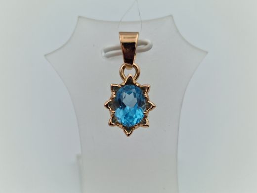 Zelta kulons ar cirkoniju, 2.44 g