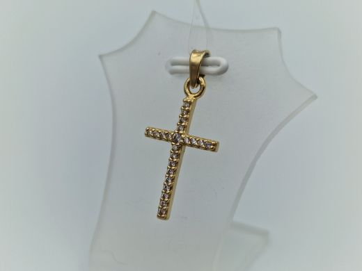 Золотой кулон с цирконом, 1.11 г