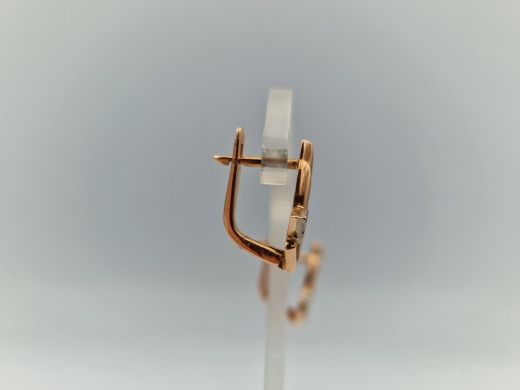 Zelta auskari ar cirkoniju, 3.59 g