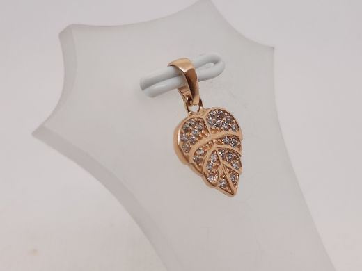 Zelta kulons ar cirkoniju, 0.98 g