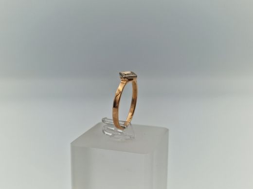 Zelta gredzens ar cirkoniju, 1.95 g, izm. 17.5