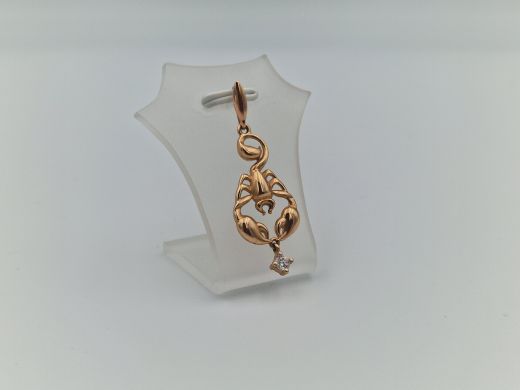 Zelta kulons ar cirkoniju, 1.85 g