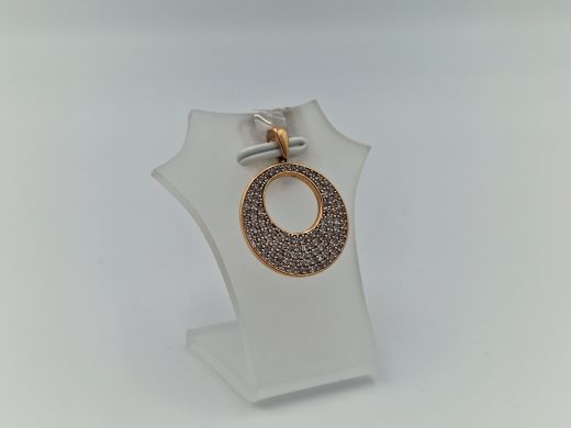 Zelta kulons ar cirkoniju, 2.56 g