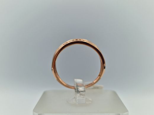 Zelta gredzens ar cirkoniju, 2.17 g, izm. 17