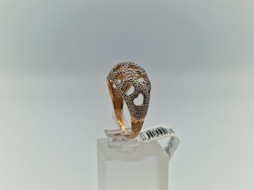 Zelta gredzens ar cirkoniju, 4.29 g