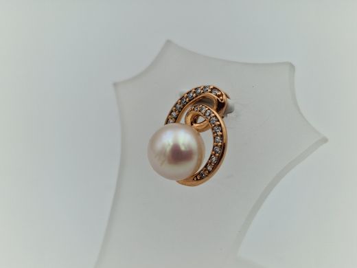 Zelta kulons ar cirkoniju, 2.07 g