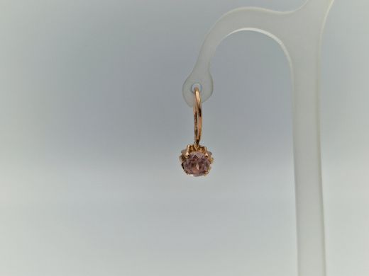 Zelta auskari ar cirkoniju, 2.26 g