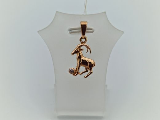 Zelta kulons ar cirkoniju, 1.2 g