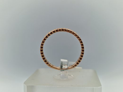 Zelta gredzens ar cirkoniju, 1.13 g, izm. 17