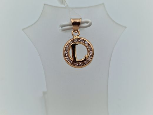 Золотой кулон с цирконом, 0.6 г