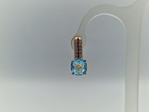 Zelta auskari ar cirkoniju, 3.03 g