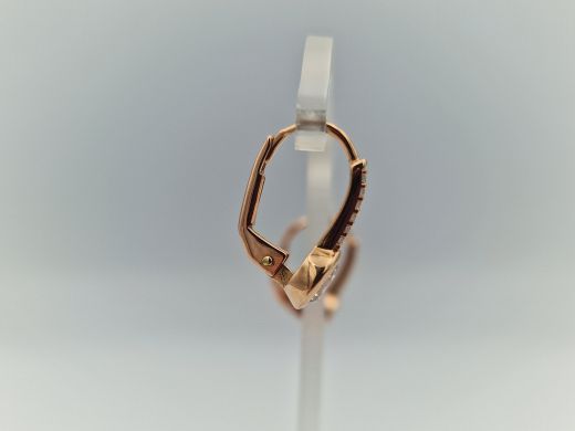 Zelta auskari ar cirkoniju, 2.92 g