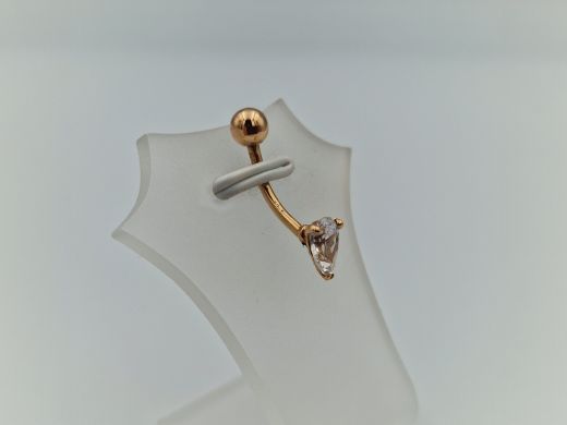 Золотой кулон с цирконом, 0.97 г