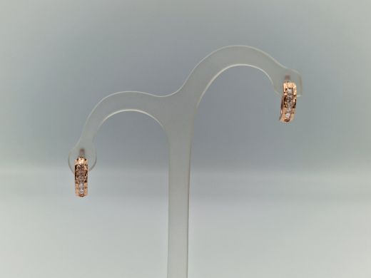 Zelta auskari ar cirkoniju, 1.66 g