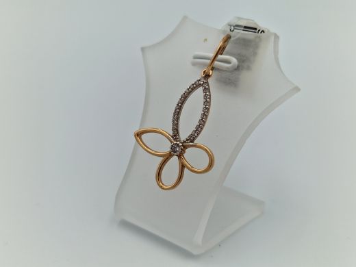 Zelta kulons ar cirkoniju, 1.49 g