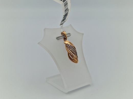 Zelta kulons ar cirkoniju, 1.29 g