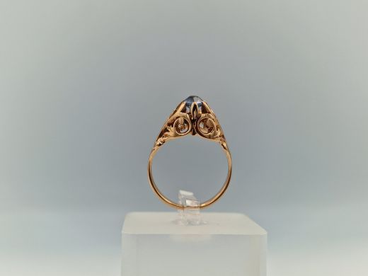 Zelta gredzens ar cirkoniju, 4.33 g, izm. 17.5