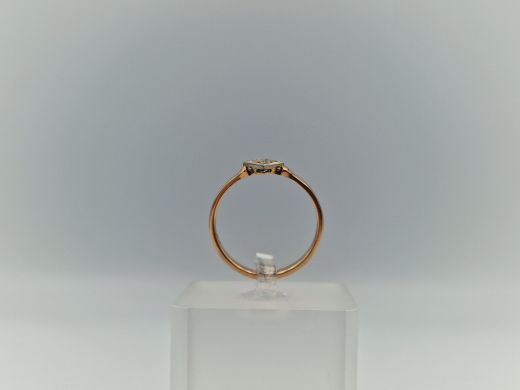 Zelta gredzens ar cirkoniju, 2.44 g, izm. 18.5