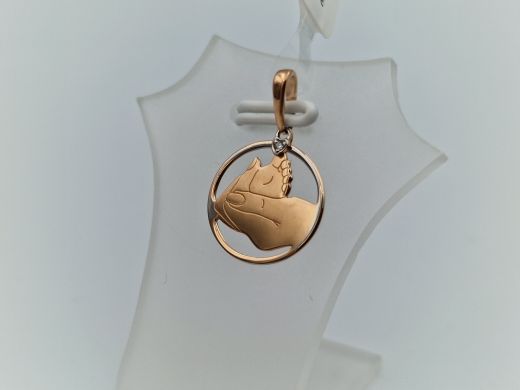 Zelta kulons ar cirkoniju, 0.69 g