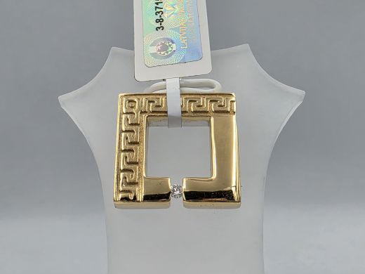 Gold pendant with diamond, 7.29 g