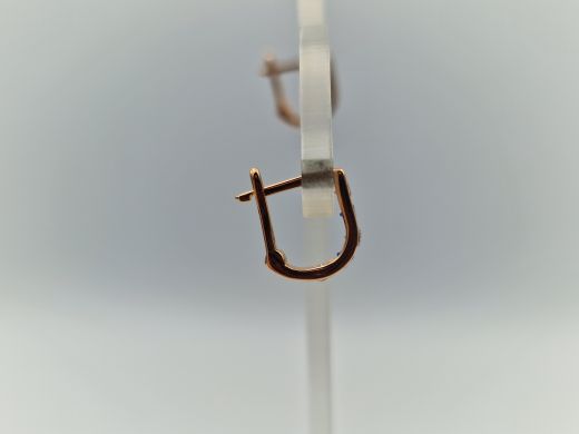 Zelta auskari ar cirkoniju, 1.1 g