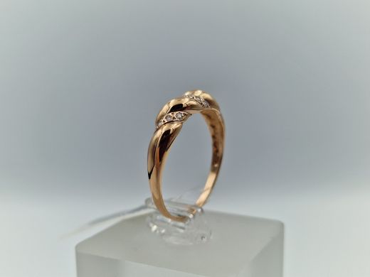 Zelta gredzens ar cirkoniju, 2.27 g, izm. 20