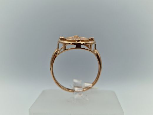 Zelta gredzens ar cirkoniju, 1.85 g, izm. 17.5