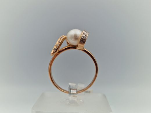 Zelta gredzens ar cirkoniju, 3.53 g, izm. 18.5