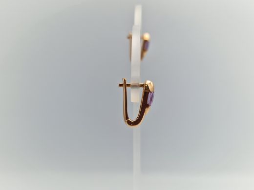 Zelta auskari ar cirkoniju, 3.18 g