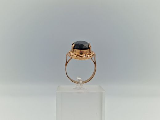 Золотое кольцо с кораллом, 8.21 г, разм. 19