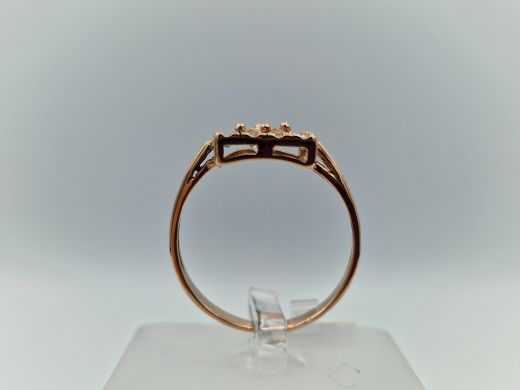 Zelta gredzens ar cirkoniju, 2.73 g, izm. 19