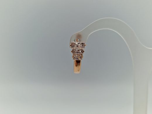 Zelta auskari ar cirkoniju, 2.21 g