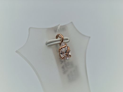 Золотой кулон с цирконом, 0.55 г