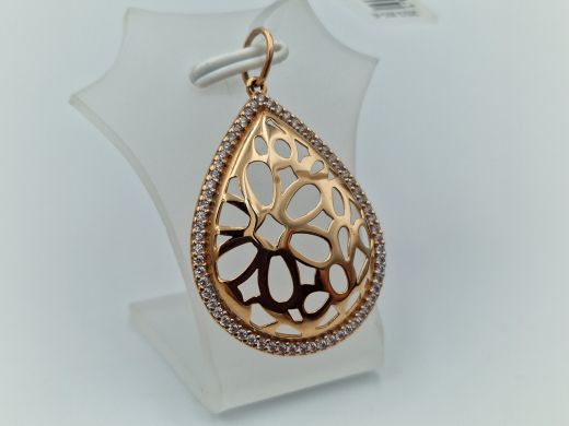 Zelta kulons ar cirkoniju, 2.67 g