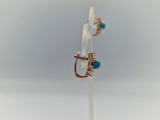 Zelta auskari ar cirkoniju, 5.02 g